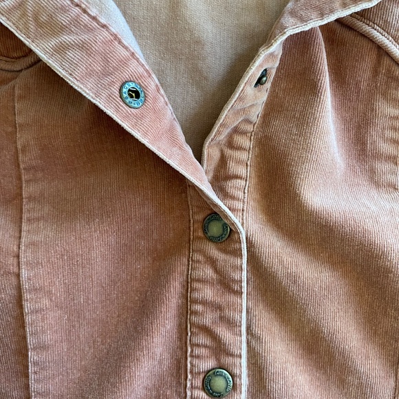 Vintage Live A Little Cotton Suede Corduroy Jacket Button Up 70's Flare Size L - Picture 5 of 7